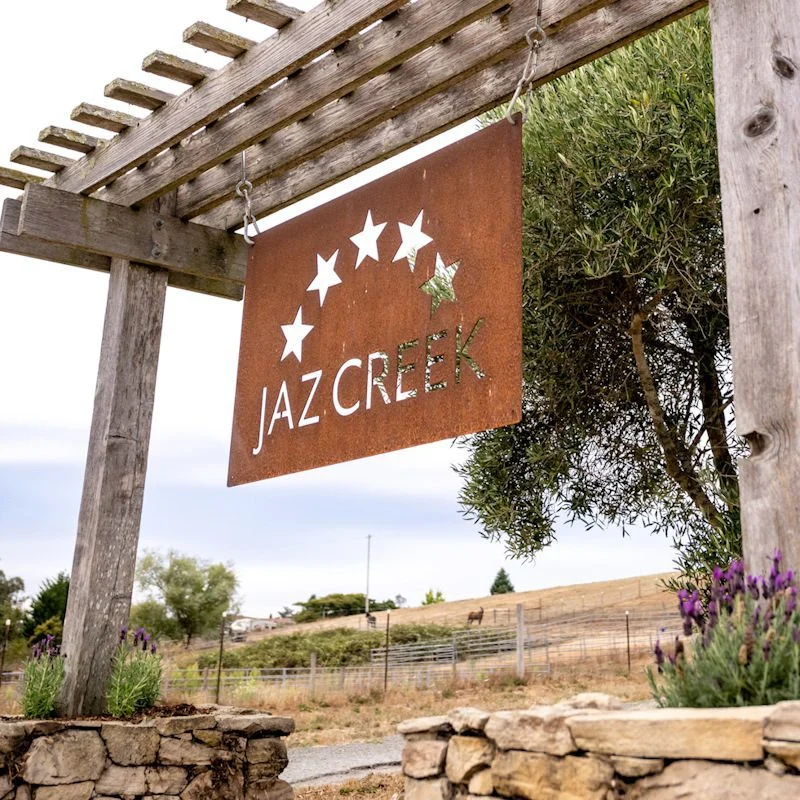 Jaz Creek Corten steel sign